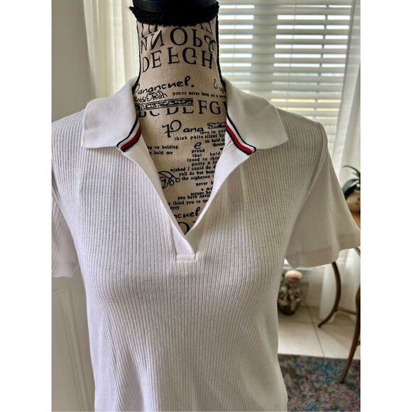 Tommy Hilfiger Mini Cable Knit Sweater Polo - Picture 5 of 6